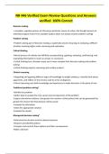 NR 446 Verified Exam Review Questions and Answers verified 100&percnt; Correct