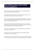 WGU-D668 questions with verified answers graded A&plus;