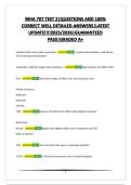MHA 707 TEST 2&vert;QUESTIONS AND 100&percnt; CORRECT WELL DETAILED ANSWERS&vert;LATEST UPDATE&excl;&excl;&excl;&excl;2025&sol;2026&vert;GUARANTEED PASS&vert;GRADED A&plus;