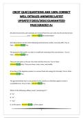 CRCST QUIZ&vert;QUESTIONS AND 100&percnt; CORRECT WELL DETAILED ANSWERS&vert;LATEST UPDATE&excl;&excl;&excl;&excl;2025&sol;2026&vert;GUARANTEED PASS&vert;GRADED A&plus;