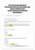 CRCST CERTIFICATION REVIEW 9TH EDITION&vert;QUESTIONS AND 100&percnt; CORRECT WELL DETAILED ANSWERS&vert;LATEST UPDATE&excl;&excl;&excl;&excl;2025&sol;2026&vert;GUARANTEED PASS&vert;GRADED A&plus;
