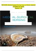 Test Bank for Medical-Surgical Nursing&colon; Focus on Clinical Judgment &lpar;3rd North American Edition&rpar; by Linda F&period; Honan &vert; Updated 2025&sol;2026 Study Guide & Practice Questions