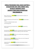 STERILE PROCESSING FINAL EXAM CHAPTERS 1-23&vert;QUESTIONS AND 100&percnt; CORRECT WELL DETAILED ANSWERS&vert;LATEST UPDATE&excl;&excl;&excl;&excl;2025&sol;2026&vert;GUARANTEED PASS&vert;GRADED A&plus;