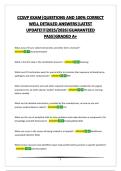CCSVP EXAM&vert;QUESTIONS AND 100&percnt; CORRECT WELL DETAILED ANSWERS&vert;LATEST UPDATE&excl;&excl;&excl;&excl;2025&sol;2026&vert;GUARANTEED PASS&vert;GRADED A&plus;