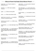 Missouri Permit Test Study Guide&comma; Missouri Permit