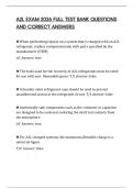 A2L EXAM 2026 FULL TEST BANK QUESTIONS AND CORRECT ANSWERS