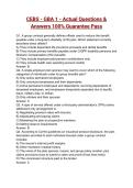 CEBS - GBA 1 - Practice Exam Questions with correct Answers &lpar;A&plus; GRADED 100&percnt; VERIFIED&rpar;&vert; 2026&sol;2027 &lpar;UPDATED&rpar;