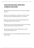 A4M EXAM 2026 FINAL PAPER WITH COMPLETE SOLUTIONS