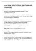A4M EXAM 2026 TEST BANK QUESTIONS AND SOLUTIONS