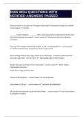 D005 WGU QUESTIONS WITH VERIFIED ANSWERS PASSED