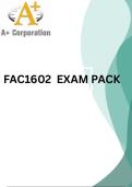 FAC1602    LATEST EXAM PACK 2026[DETAILED QUESTIONS AND CORRECT ANSWERS PROVIDED ]