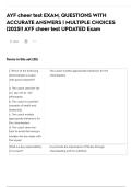 AYF cheer test EXAM&comma; QUESTIONS WITH ACCURATE ANSWERS &vert; MULTIPLE CHOICES &vert;2025&excl;&excl; AYF cheer test UPDATED Exam