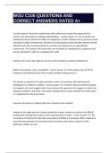 WGU C105 QUESTIONS AND CORRECT ANSWERS RATED A&plus;