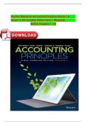 Solution Manual for Accounting Principles Volume 1 &    Volume 2&comma; 9th Canadian Edition Jerry J&period; Weygandt&comma;    Verified Chapters 1 &ndash; 20 