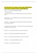 WGU D312 A&P 1 Exam &vert;Questions &lpar;Latest Update 2025&vert;2026&rpar; With Correct Answers &vert;Verified &vert;Already A&plus; Graded &lpar;100&percnt; Pass&rpar;