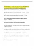 WGU D312 A&P 1 Exam &vert;Questions &lpar;Latest Update 2025&vert;2026&rpar; With Correct Answers &vert;Verified &vert;Already A&plus; Graded &lpar;100&percnt; Pass&rpar;