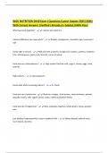 WGU NUTRITION D440 Exam &vert;Questions &lpar;Latest Update 2025&vert;2026&rpar; With Correct Answers &vert;Verified &vert;Already A&plus; Graded &lpar;100&percnt; Pass&rpar;