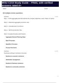 WGU C215 Study Guide &ndash; FINAL with verified answers rated A&plus;