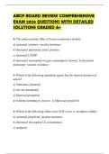 ABCP BOARD REVIEW COMPREHENSIVE EXAM 2026 QUESTIONS WITH DETAILED SOLUTIONS GRADED A&plus;