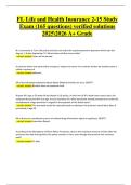 Florida Life and Health Insurance 2-15 Study Exam &lpar;165 Questions&rpar; &ndash; Verified Solutions &lpar;2025&sol;2026&rpar; &ndash; A&plus; Grade Study Material