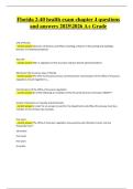 Florida 2-40 Health Insurance Exam &ndash; Chapter 4 Questions and Answers &lpar;2025&sol;2026&rpar; &ndash; A&plus; Grade Study Material