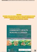 Stanhope & Lancaster's Community Health Nursing in Canada &ndash; 4th Edition &lpar;Sandra A&period; MacDonald & Sonya L&period; Jakubec&rpar; &ndash; Complete Test Bank for Chapters 1&ndash;18&comma; 100&percnt; Verified