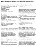 PECT - Module 3 - Practice Test Questions and Answers