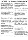 PECT Module 1 Test Questions and Answers 100&percnt; Pass