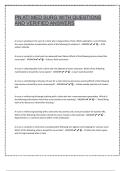 PN ATI Medical-Surgical Study Guide With Verified Questions & Correct Answers