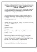 EDELMAN ULTRASOUND PHYSICS PART 2 QUESTIONS AND  CORRECT DETAILED ANSWERS &lpar;VERIFIED ANSWERS&rpar;  ALREADY GRADED A&plus; 