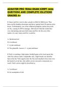 ADJUSTER PRO TEXAS EXAM SCRIPT 2026 QUESTIONS AND COMPLETE SOLUTIONS GRADED A&plus;