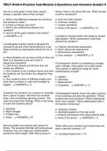 PECT PreK-4 Practice Test Module 3 Questions and Answers Graded A