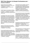 PECT Prek-4 Modules 1&comma;2&comma;3 Sample Test Questions and Answers Graded A