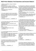 PECT Prek-4 Module 2 Test Questions and Answers Rated A