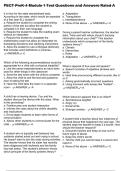 PECT PreK-4 Module 1 Test Questions and Answers Rated A