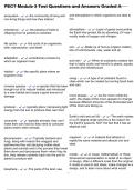 PECT Module 3 Test Questions and Answers Graded A