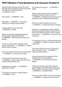 PECT Module 2 Test Questions and Answers Graded A