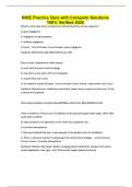 NHIE Practice Quiz with Complete Solutions 100&percnt; Verified 2026