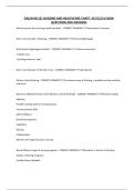 GALEN-NU131 NURSING AND HEALTHCARE EXAM QUESTIONS AND ANSWERS