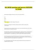 Massachusetts MPJE Exam &vert; Verified Questions & Correct Answers &vert; Latest A&plus; Grade &vert; 2025&sol;2026 Edition2