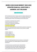 IBHRE CCDS EXAM NEWEST 2025-2026 UPDATED EXAM ALL QUESTIONS & ANSWERS JUST RELEASED