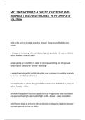 MKT 3401 MODULE 1-4 QUIZZES QUESTIONS AND ANSWERS &vert; 2025&sol;2026 UPDATE &vert; WITH COMPLETE SOLUTION