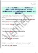 Hondros NUR205 exam 2 &vert; 2025 EXAM  QUESTIONS &vert;FREQUENTLY TESTED  QUESTIONS &vert;&vert;VERIFIED SOLUTIONS &lpar;100&percnt;  CORRECT&rpar; 