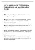 NAPRX CNPR EXAMPREP TEST PAPER 2026 FULL QUESTIONS AND ANSWERS ALREADY PASSED