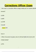 CORRECTIONS OFFICER EXAM &vert; CORRECTIONS OFFICER EXAM QUESTIONS WITH CORRECT ANSWERS&period;&vert; 2025 UPDATED