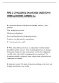 NAS 2 CHALLENGE EXAM 2026 QUESTIONS WITH ANSWERS GRADED A&plus;
