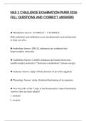 NAS 2 CHALLENGE EXAMINATION PAPER 2026 FULL QUESTIONS AND CORRECT ANSWERS