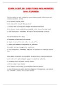 EXAM 3 CSIT 211 QUESTIONS AND ANSWERS 100&percnt; VERIFIED 