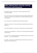ABST Alberta basic security training questions well answered
