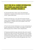 NAVY PMK EE E6 CAREER INFORMATION TEST PAPER 2026 QUESTIONS AND CORRECT ANSWERS GRADED A&plus;